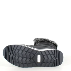 Sort vandtæt vinterstøvle fra Mols med pels kant