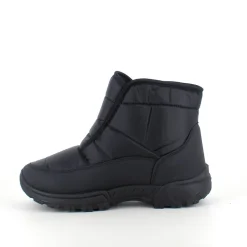 Sort vatteret støvle med velcroåbning