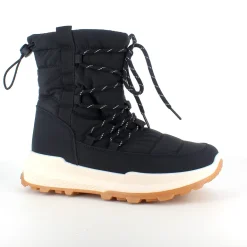 Sort vinterstøvle med lækkert blødt for