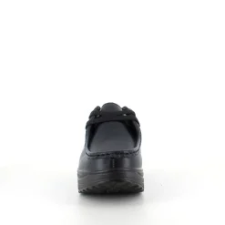 Sorte skindsko med gængesål og svangstøtte