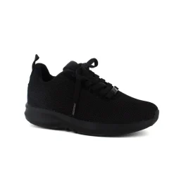 Strikket Gaitline i sort med sort bund