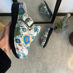 Træsko med mønstretprint