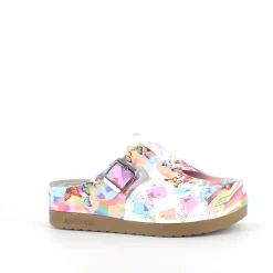 Træsko med sommerfugleprint