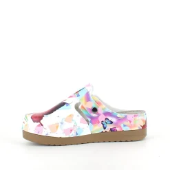 Træsko med sommerfugleprint