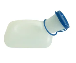 Urinkolbe af plast med låg