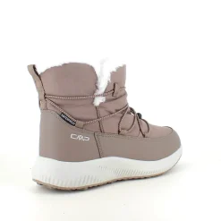 Vandafvisende beige vinterstøvle fra CMP med elastiksnøre