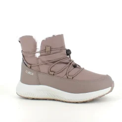 Vandafvisende beige vinterstøvle fra CMP med elastiksnøre