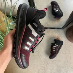 Vandtæt dame vandresko i bordeaux fra Green Comfort