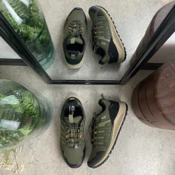 Vandtæt herre vandresko i grøn fra Green Comfort