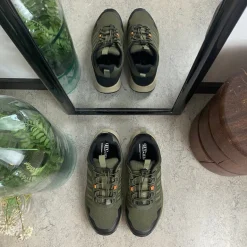 Vandtæt herre vandresko i grøn fra Green Comfort