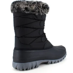 Vinterstøvle med vandtæt gummimembran nederst på støvlen