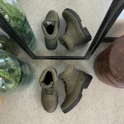 Whistler grøn vinterstøvle med let foer og smarte detaljer